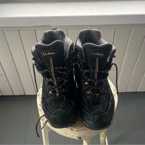 L.L. Bean Men's Black and Brown Boots